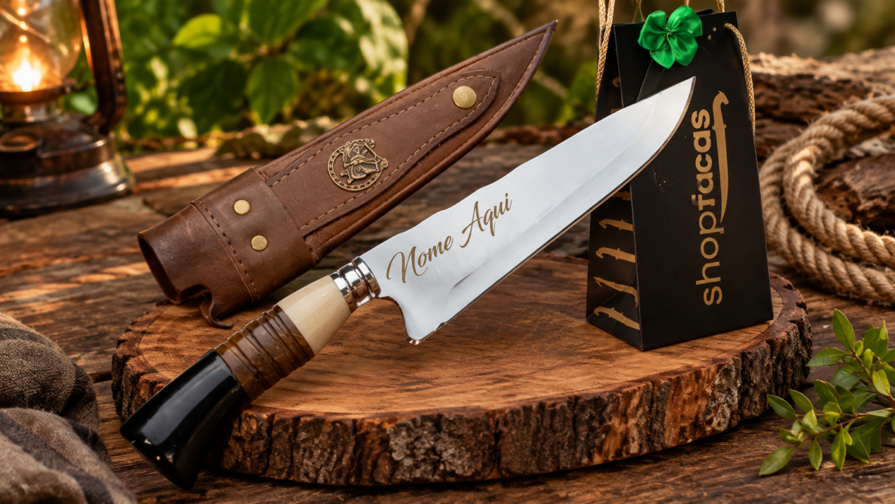 Faca Artesanal para Churrasco Personalizada